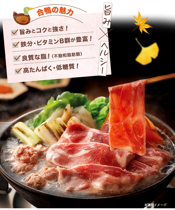 旨み×ヘルシーの合鴨の魅力！博多華味鳥 鴨鍋セット3-4人前