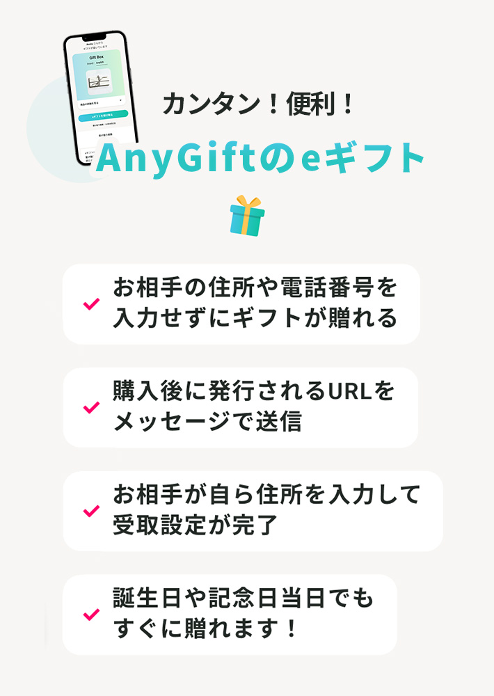 簡単！便利なAnyGiftのeギフト