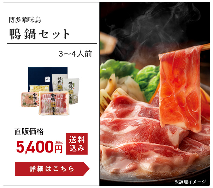 鴨鍋セット3～4人前